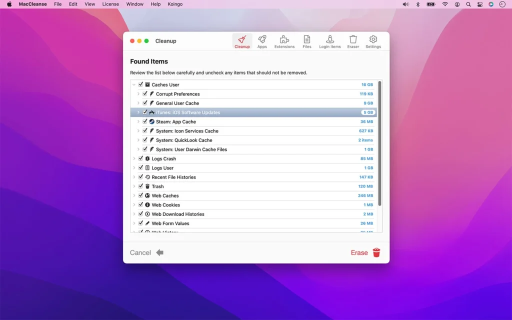 MacCleanse 14.4 for MacOS