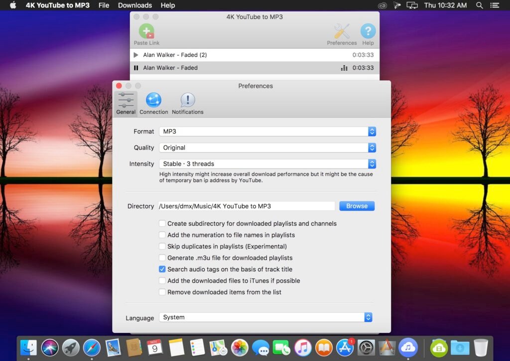4K YouTube to MP3 Pro 26.0.2 for MacOS Download