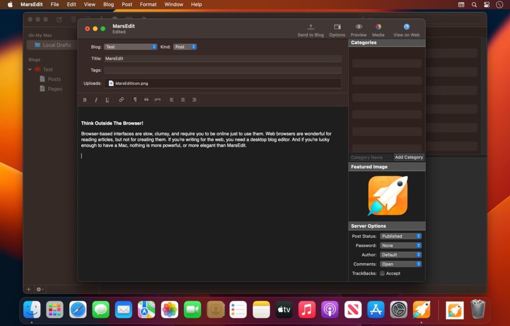 MarsEdit 5.3.12 for MacOS Download
