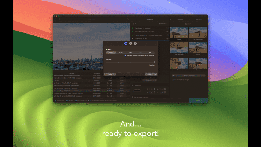 PhotoFoundry 1.3.0 for MacOS