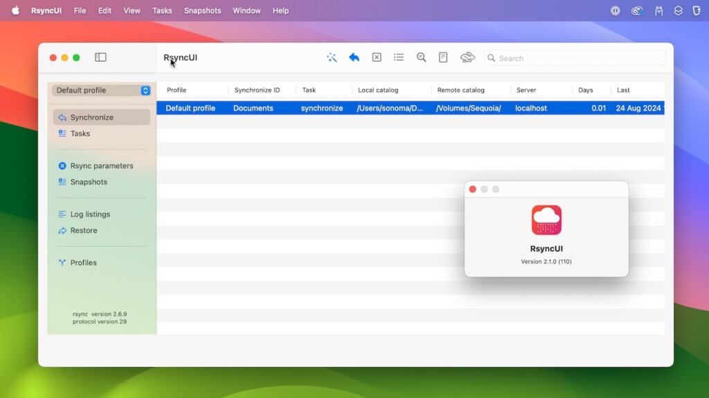 RsyncUI 2.9.1 For MacOS Download