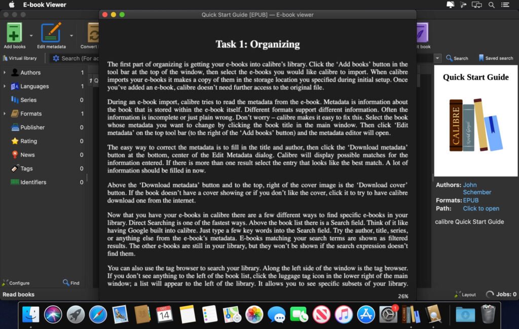 Calibre 9.7.0 For MacOS Download